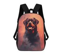 sinyumoney Rottweiler Animal Children's Backpack, Schoolbag Large Capacity Students Bookbag Rucksack Knapsack for Boys Girls Adults Teen 17inch