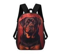 sinyumoney Rottweiler Dog Backpack School Water Resistant Travel Backpack Computer Bag for Girls Boys Teenage 17inch
