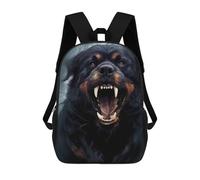 sinyumoney Rottweiler Dogs Kids Backpack, Kids School Bag 3D Printed School Backpacks for Boys And Teenager School Students 17inch
