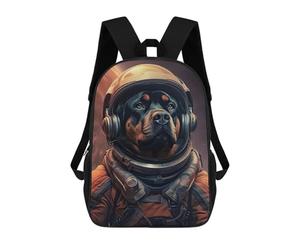 sinyumoney Rottweiler Mars Children's Backpacks 17inch School Backpack 3D Printed Bag Bookbag for Kids Travel Rucksacks Boy Girl Book Bags Kids School Bag