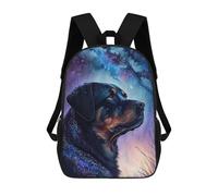 sinyumoney Rottweiler Style 5 Backpack School Bag Daypacks Business Backpack Water Resistant Bookbag for Men/Women 17inch