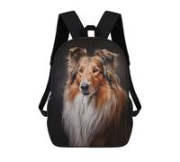 sinyumoney Rough Collie School Bags Large Water Resistant Laptop Backpack for Campus Outdoor Travel Sports 17inch