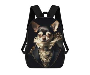 sinyumoney Royal Chihuahua Backpack School Bag Business Durable Laptop Bag- Perfect for Travel, Work And Daily Use 17inch