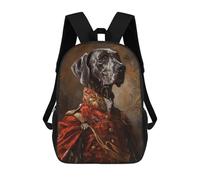 sinyumoney Royal Dog Portrait Artwork School Bags Computer Rucksack for School/Work/Travel for Camping Outdoor Adventures And Daily Travel 17inch