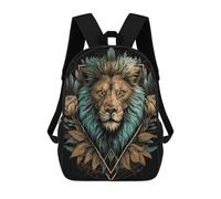 sinyumoney Royal Lion's Majesty School Backpack Secondary Causal Travel High School Bags for Campus Outdoor Travel Sports 17inch