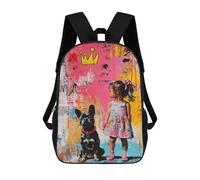 sinyumoney Royal Pals Kids & Pets Art Print School Bag 3D Printed Children's School Backpack Casual Fashion Travel Backpacks for Kids School Students 17inch