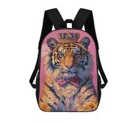 sinyumoney Royal Tiger Fashion Poster School Backpack Business Durable Laptop Bag for Camping Outdoor Adventures And Daily Travel 17inch