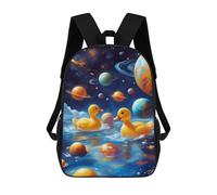 sinyumoney Rubber Ducks on Space Backpack School Travel College Rucksack Backpacks for Men, Women & Teenage Boys 17inch