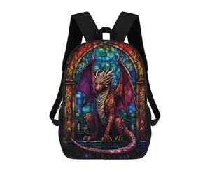 sinyumoney Ruby Scalebreaker Dragon Backpack 3D Print Kids Bag Elementary Students Daypack Lightweight School Bag for Children Girls Boys Nursery Lunch Pack 17inch