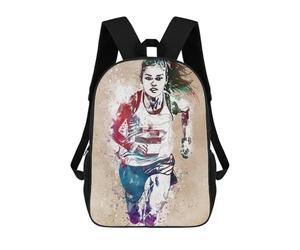 sinyumoney Running Woman Watercolor Art Children's Backpacks School Backpack 3D Printed Backpack for Kids Travel Rucksacks Book Bags Kids School Bag 17inch