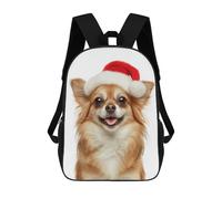 sinyumoney Russian Toy with Santa Hat Backpacks Kids School Backpack School Bag 3D Printed School Bag for Boys Elementary And Middle School Students 17inch