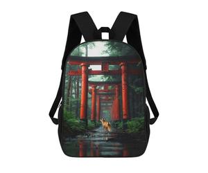 sinyumoney Sacred Fox Spirit Journey School Backpack Business Laptop Rucksack Bag Unisex Casual Daypack for Men/Women 17inch
