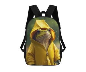 sinyumoney Sad Frog Backpack School High Secondary School Bags Casual Backpack for Teenage Girls Boys Women Men 17inch