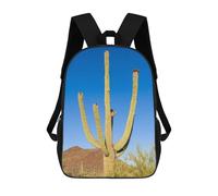 sinyumoney Saguaro Cactus in Bloom School Bags Business Laptop Rucksack Bag Unisex Casual Daypack for Camping Outdoor Adventures And Daily Travel 17inch