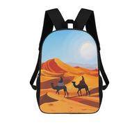 sinyumoney Sahara Desert School Backpack for Girls Backpack Water Repellent Casual Daypack Lightweight Rucksack Boy Girl School Backpack 17inch