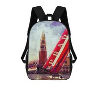 sinyumoney Sailing With Skill Backpack 3D Printed School Bag For Boys High Capacity Travel Backpacks Book Bags Boys School Bag Mochila 17inch