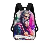 sinyumoney Saint Andrew The Apostle Backpack School Bag School Secondary High School College Backpack Travel for Boys/Girls/Teenagers 17inch