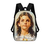 sinyumoney Saint Maria Goretti Rucksack Water Resistant School Bag Business Backpack for Men, Women & Teenage Boys 17inch