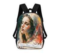 sinyumoney Saint Mary Magdalene School Backpack Water Resistant Travel Backpack Computer Bag for Girls Boys Teenage 17inch
