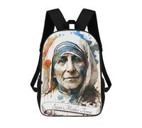 sinyumoney Saint Mother Teresa India School Backpack Large Water Resistant Laptop Backpack for Teenage Girls Boys Women Men 17inch