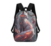 sinyumoney Sakura Kitsune Fox Children's Backpacks School 3D Printed Bag Bookbag for Kids Travel Rucksacks Boy Girl Book Bags Kids School Bag 17inch