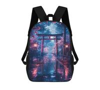 sinyumoney Sakura Torii Gate Backpack School Bag Large School Backpack for Boys for Camping Outdoor Adventures And Daily Travel 17inch
