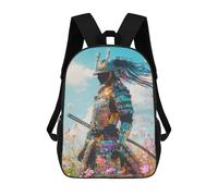 sinyumoney Samurai in A Field Backpacks 3D Printed School Bag Casual Kids Fashion School Bag for Boys Middle School Students School 17inch