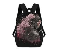 sinyumoney Samurai Warrior Art Print-2 3D Printed 17inch Kids School Bag Rucksacks Children's School Fashion Casual Back Pack High Capacity Travel Book Bags
