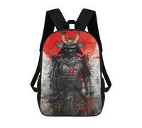 sinyumoney Samurai Warrior Art Print-4 Backpack Kids School Bag Boys Cartoon 3D Print Students Schoolbag Laptop Daypack for Boys Girls 17inch