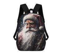 sinyumoney Santa Claus Backpacks 3D Printed Kids School Backpack Outdoor Casual Daypack Fashion Casual Children Backpacks Cute Travel Bags 17inch