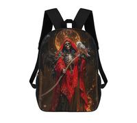 sinyumoney Santa Muerte with Owl Backpack School Bag Daypacks Business Backpack Water Resistant Bookbag for Men/Women 17inch