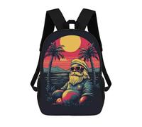 sinyumoney SantaClaus Holiday Backpack School Bag Lightweight Airport College Students Back Pack for Men, Women & Teenage Boys 17inch
