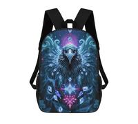 sinyumoney Sapphire Raven Stonimal Rucksack Water Resistant Travel Backpack Computer Bag for Men, Women & Teenage Boys 17inch