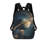 sinyumoney Saturn's Majestic Rings in Space School Backpack Water Resistant Travel Backpack Computer Bag for Men, Women & Teenage Boys 17inch