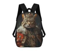 sinyumoney Savannah Cat King Backpack School Lightweight Schoolbag Dayback Bookbag College for Men/Women 17inch