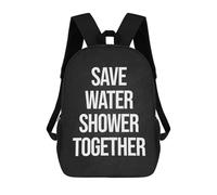 sinyumoney Save Water Ronaldo Backpack, Children's Backpack, Student School Bag, Book Bag, 3D Printed School Bag For Boys And Girls, 17inch