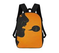 sinyumoney Say Hi Backpack with Pocket 3D Printed Backpacks, Travel Rucksacks Book Bags Kids School Bag 17inch