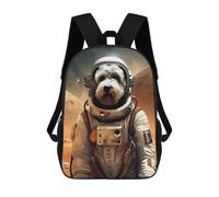 sinyumoney Schnauzer Mars Rucksack Lightweight Casual Daypack School Backpacks for Teenage Girls Boys Women Men 17inch