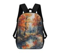 sinyumoney School Backpack Autumn Stroll Bookbag for Boys Girls Chool Bag College Business Travel Bag Work Bag 17inch