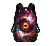 sinyumoney School Backpack Black Hole Bookbag For Boys Girls School Bag College Business Travel Bag Work Bag 17inch