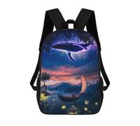 sinyumoney School Backpack Magic Waterfall In The Sky Bookbag For Boys Girls School Bag College Business Travel Bag Work Bag 17inch