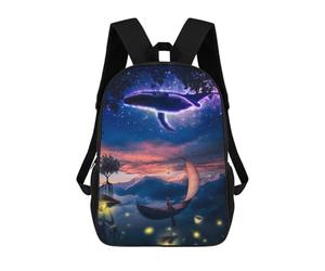 sinyumoney School Backpack Magic Waterfall In The Sky Bookbag For Boys Girls School Bag College Business Travel Bag Work Bag 17inch