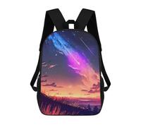sinyumoney School Backpack Meteor Showers Twilight Bookbag for Boys Girls Chool Bag College Business Travel Bag Work Bag 17inch