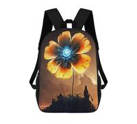 sinyumoney School Backpack Single Glowing Flower Bookbag for Boys Girls Chool Bag College Business Travel Bag Work Bag 17inch