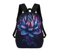sinyumoney School Backpack Wonderful Lotus Flower Bookbag for Boys Girls Chool Bag College Business Travel Bag Work Bag 17inch