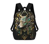 sinyumoney School Student Backpack Abstract Amazing Animals Children's School Backpack 3D Printed Fashion Travel Rucksacks Boy School Bag 17inch