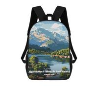 sinyumoney School Student Backpack Aigüestortes I Estany De Sant Maurici Children's School Backpack 3D Printed Fashion Travel Rucksacks Boy School Bag 17inch