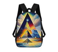 sinyumoney School Student Backpack As Above So Below Children's School Backpack 3D Printed Fashion Travel Rucksacks Boy School Bag 17inch