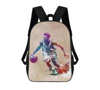 sinyumoney School Student Backpack Basketball Player Sport Children's School Backpack 3D Printed Fashion Travel Rucksacks Boy School Bag 17inch
