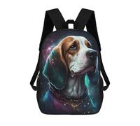 sinyumoney School Student Backpack Beagle Dog Children's School Backpack 3D Printed Fashion Travel Rucksacks Boy School Bag 17inch